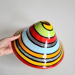 Multicolored glass sealing light cover.